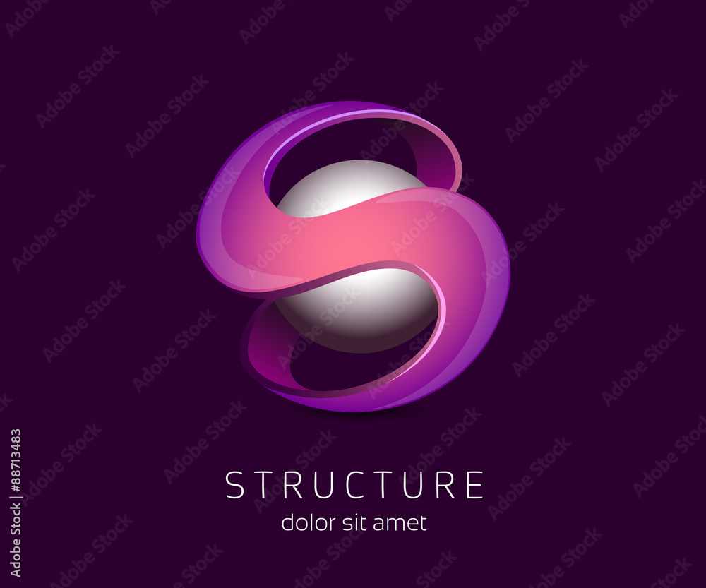 s letter shape logo design template s letter shape logo design template