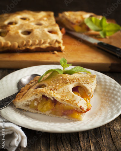 Peach pie