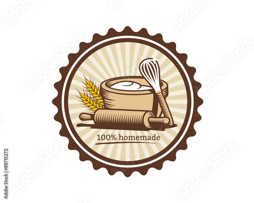 homemade cookies retro logo
