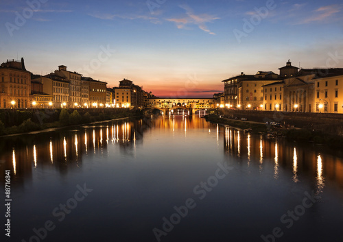view of ponte vecchio - florence, italy © minoandriani