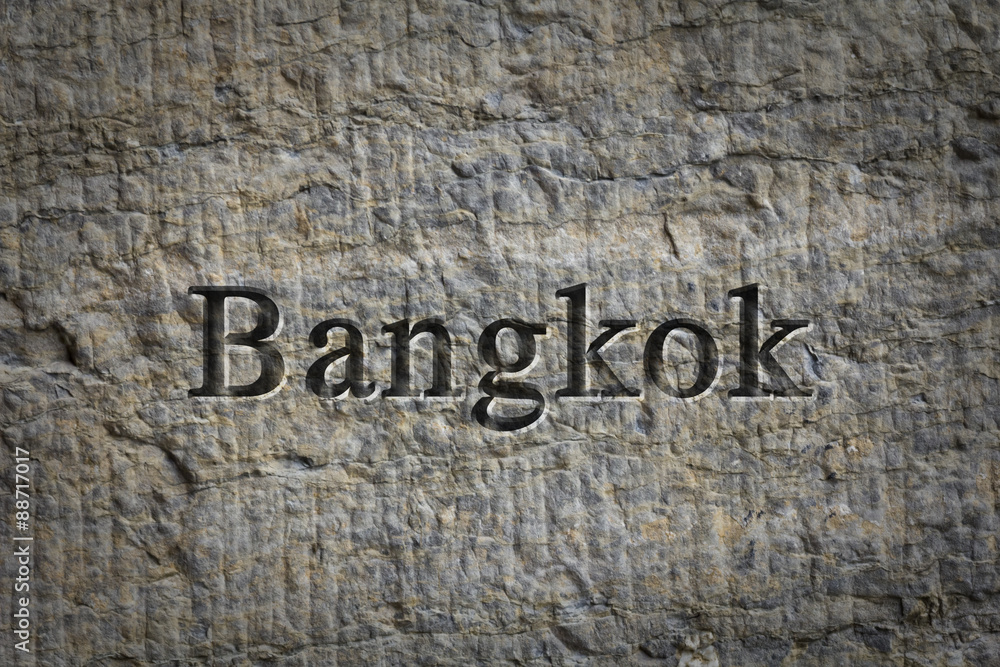 Fototapeta premium Engraved City Bangkok
