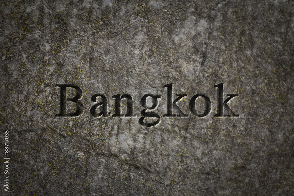 Fototapeta premium Engraved City Bangkok