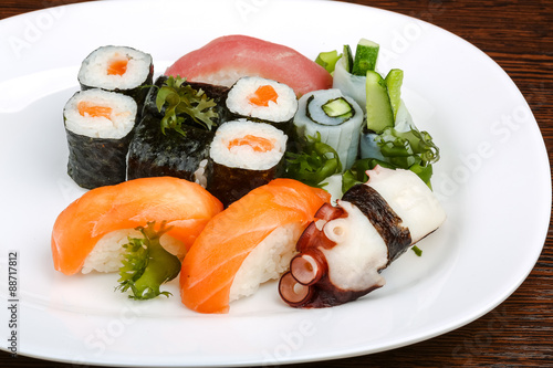 Sushi and rolls set