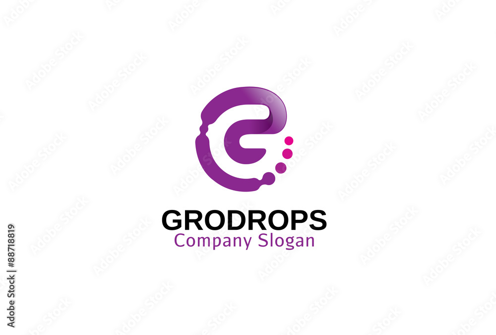 Grodrops Logo template