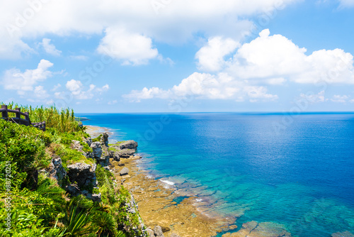 Beautiful sea and the magnificent reef, Okinawa, Japan © dreamsky