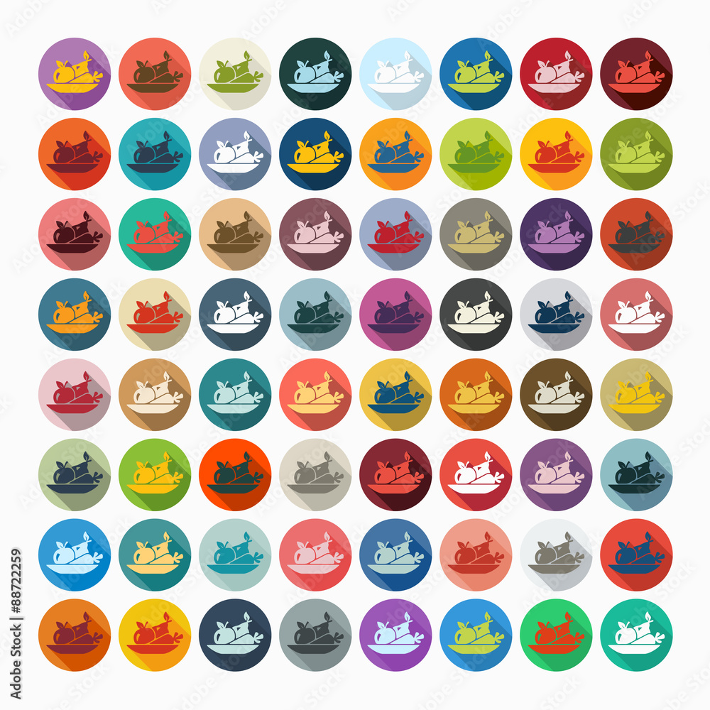 Flat design: healthy food Flat design: healthy food
