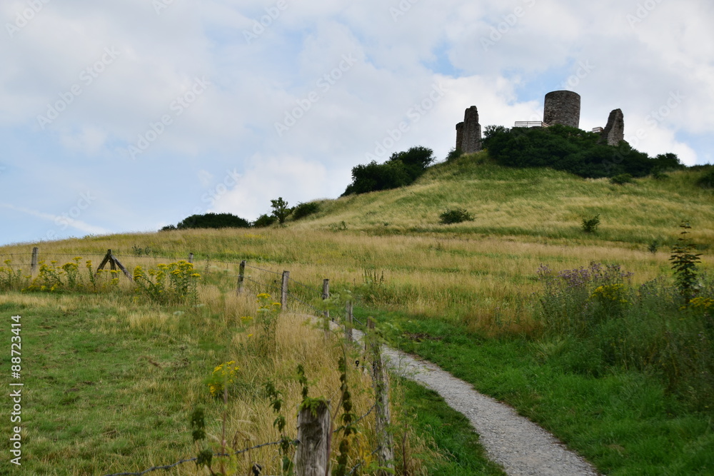 Der Desenberg mit Burgruine bei Warburg