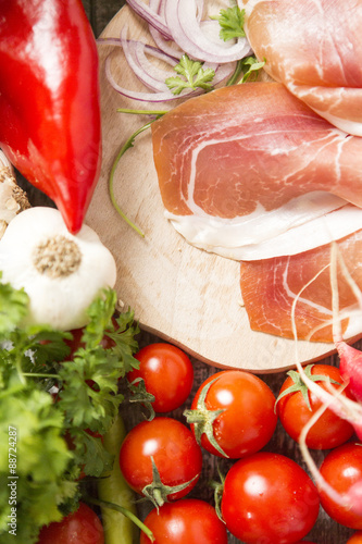 Fresh food on the table