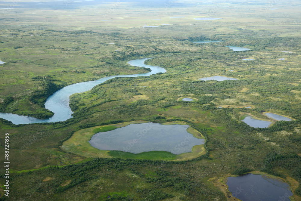 alaska aerial view