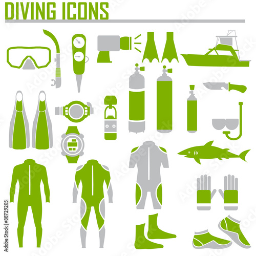 diving icon vector illustration.