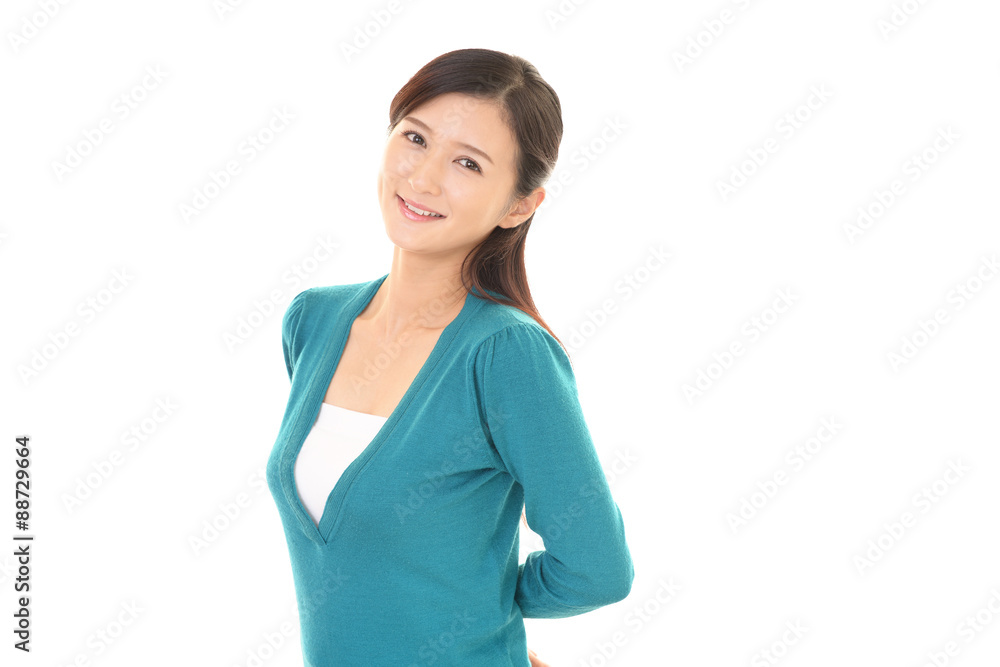 笑顔の女性 笑顔の女性