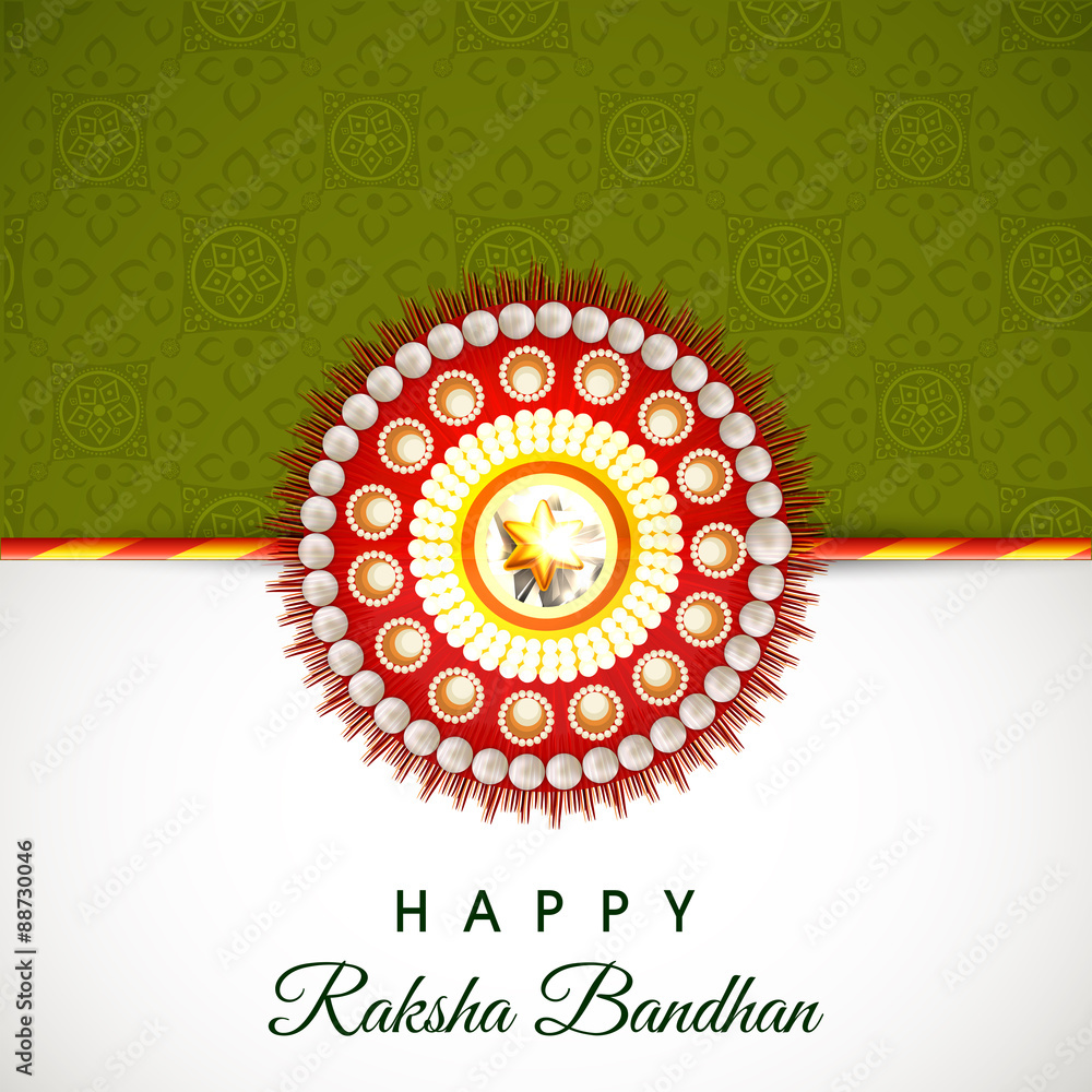 Fototapeta premium Beautiful rakhi for Raksha Bandhan celebration.