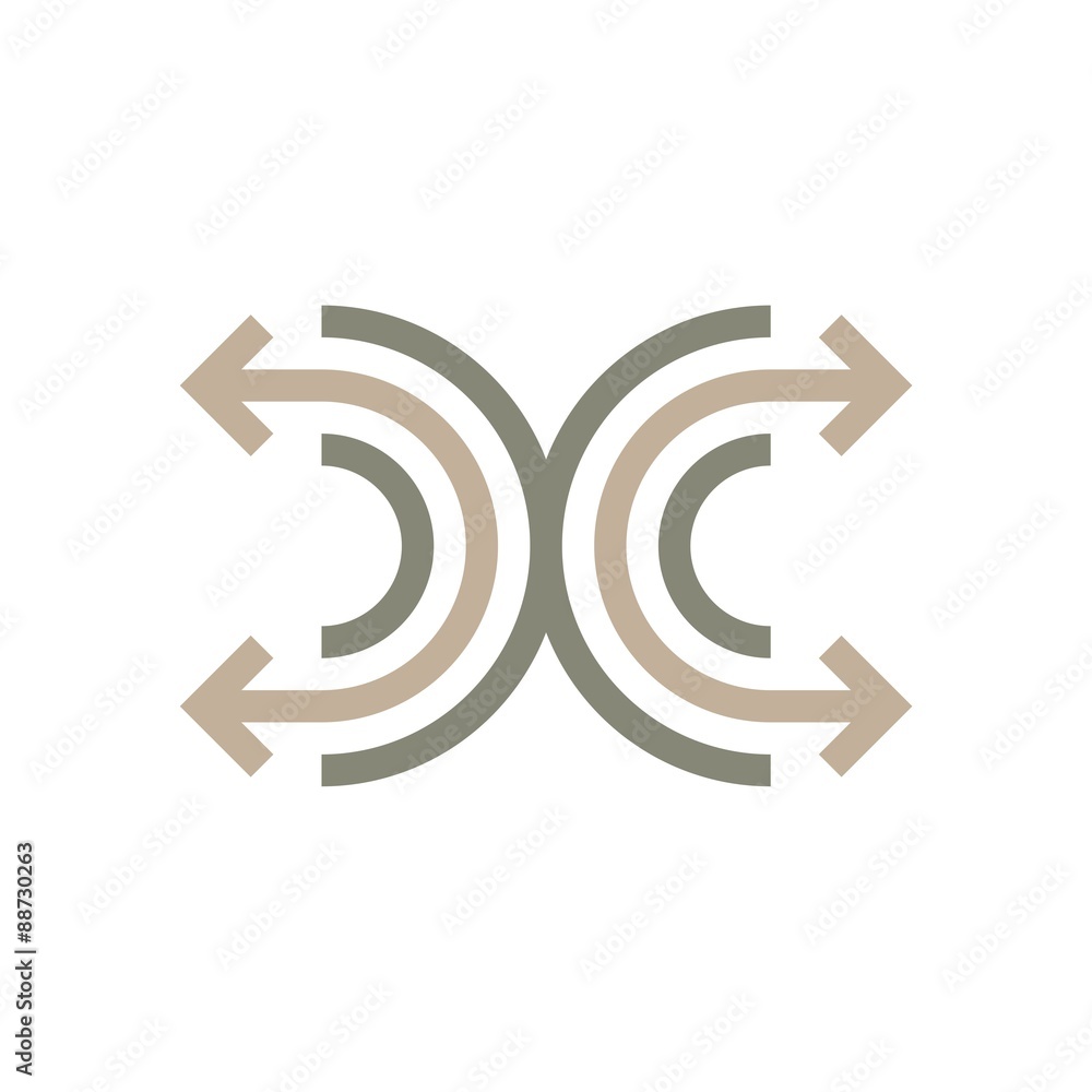 Logo Curved Arrow Circle Icon Design Abstract Logo Curved Arrow Circle Icon Design Abstract