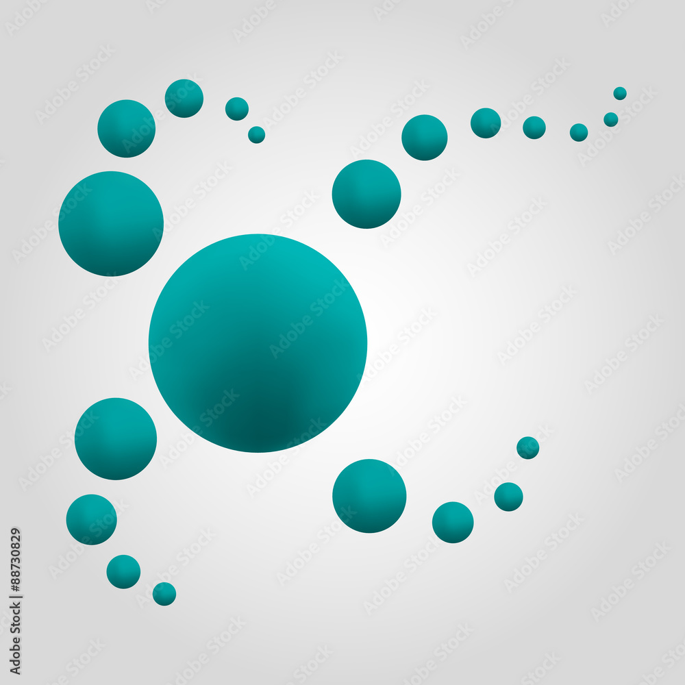 abstract realistic green matt sphere abstract realistic green matt sphere