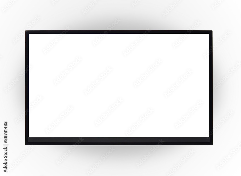 Led tv hanging on the wall background Led tv hanging on the wall background