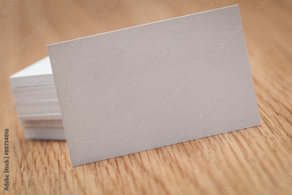 Business cards on desk Business cards on desk