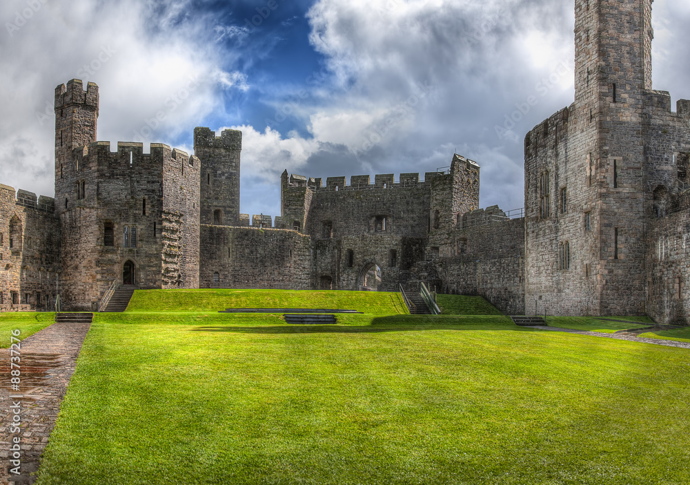 Inside the castle