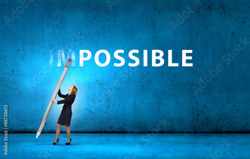 Plakat Nothing is impossible