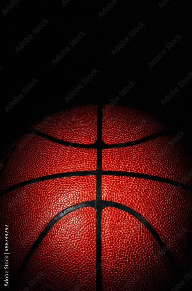 Naklejka premium Basketball close up
