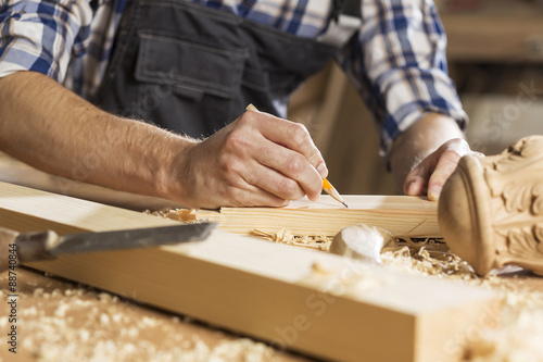 Carpenter at work