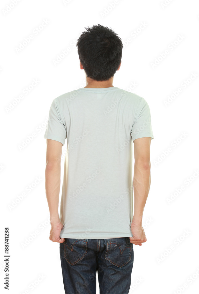 Fototapeta premium man with blank t-shirt
