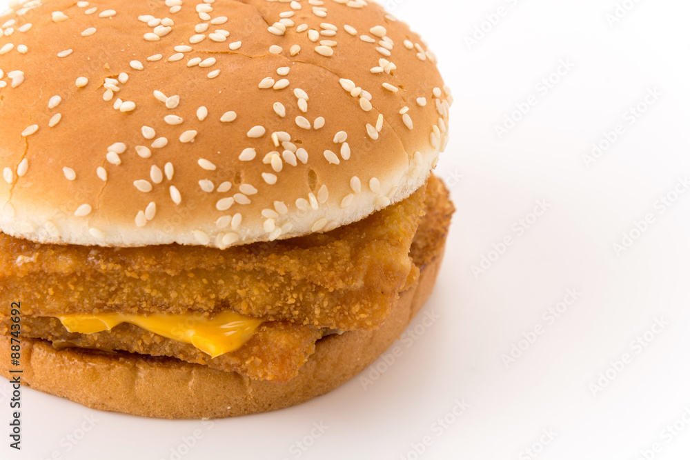 hamburgers on white background hamburgers on white background