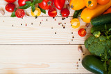 Organic food background