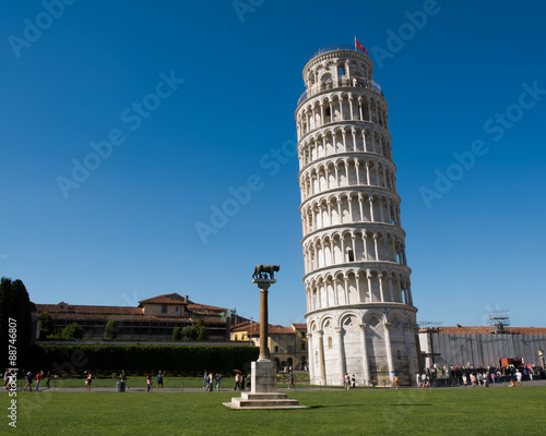 walking the streets of Pisa ,Italy  Famous Pisa tower Fototapet