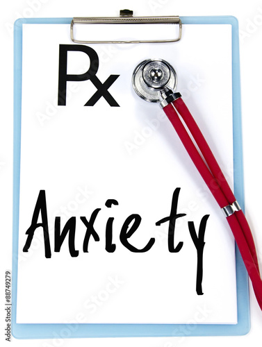 Wallpaper Mural anxiety word write on prescription Torontodigital.ca