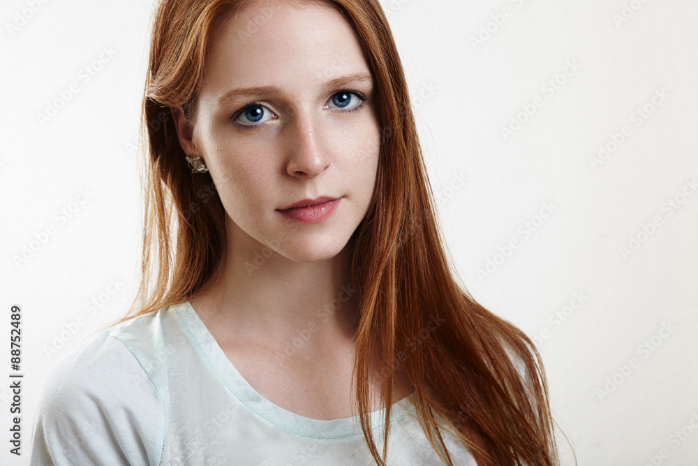 pretty redhead girl