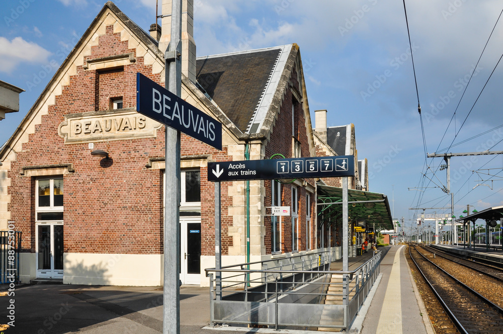 Waiting for the train, Beauvais, France, Europe