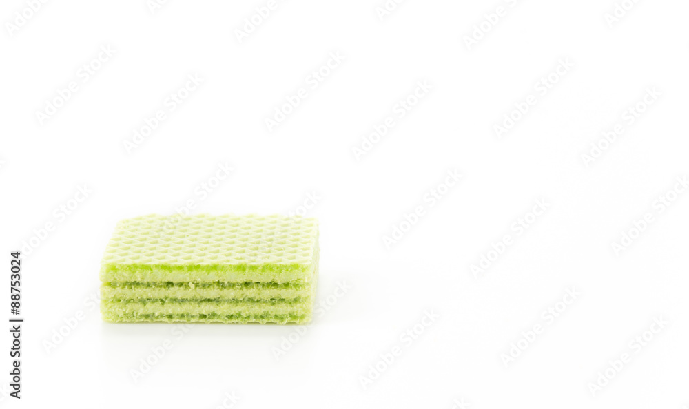 pandanus wafer on white background pandanus wafer on white background