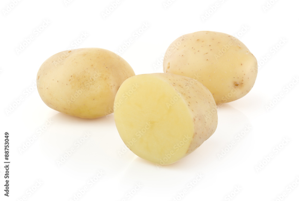 Potatoes isolated on white background Potatoes isolated on white background