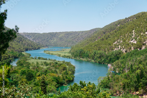 the Krka river in Croatia