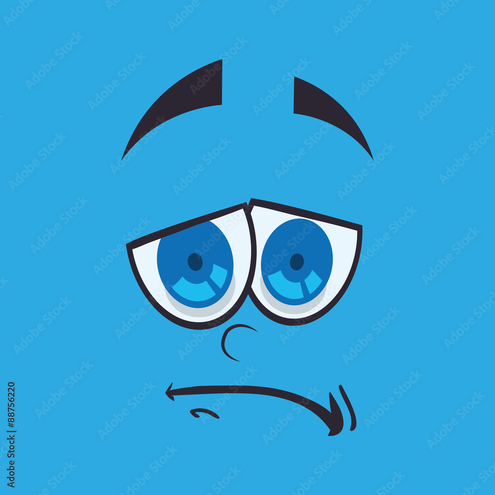 Obraz premium Cartoon face design 
