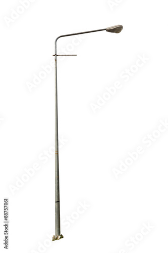 street lamppost isolated on a white background