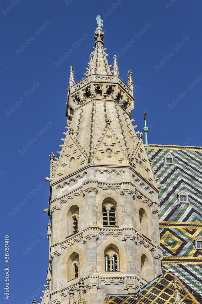 St. Stephen's Cathedral (Stephansdom) in Vienna, Austria. 