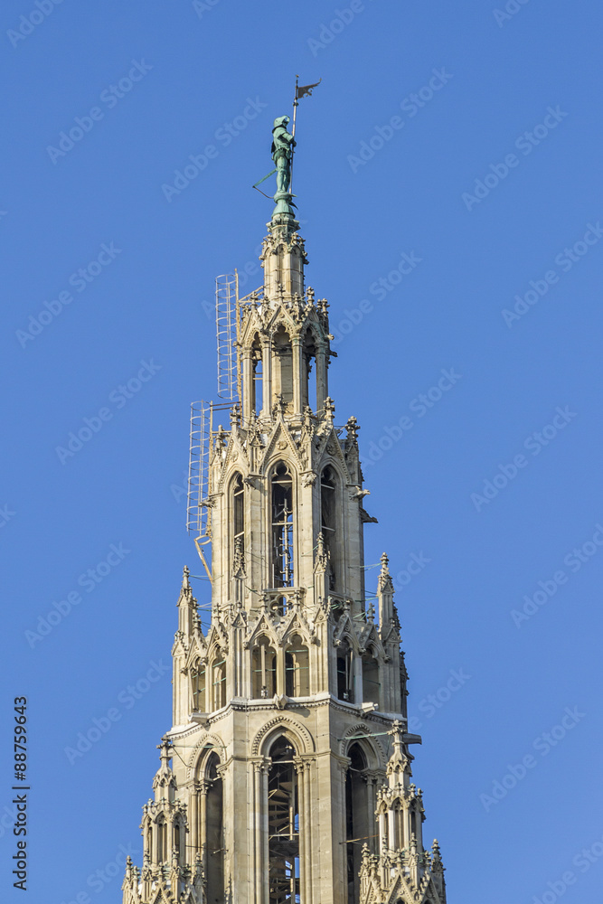 Fragment of Famous City Hall building (Rathaus). Vienna, Austria Fragment of Famous City Hall building (Rathaus). Vienna, Austria