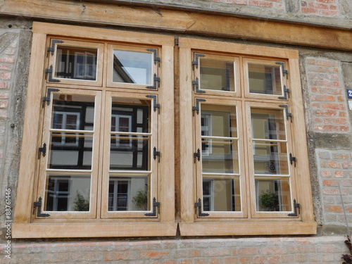 Fenster am Fachwerkhaus
