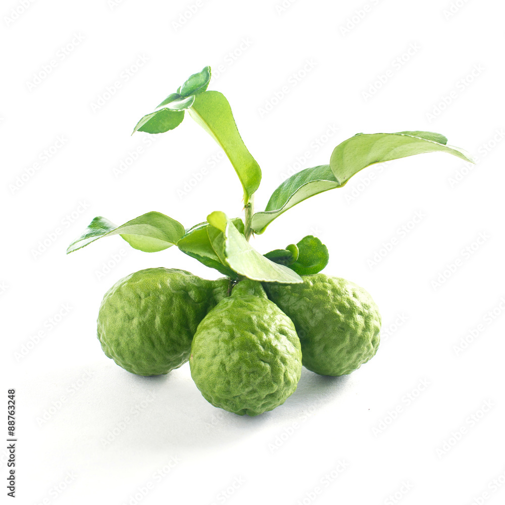Bergamot isolated white background. Bergamot isolated white background.