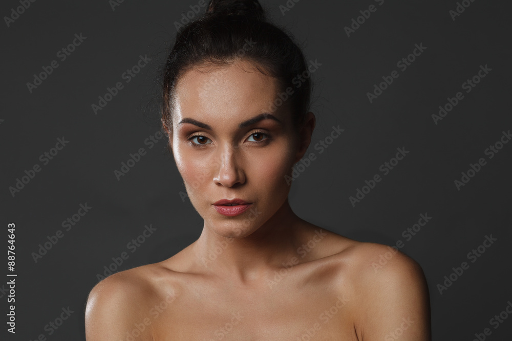 beautiful young woman with healthy face and clean skin beautiful young woman with healthy face and clean skin