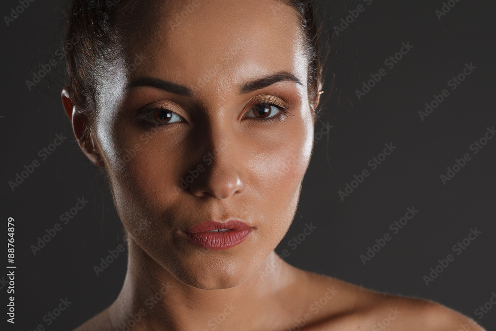 beautiful young woman with healthy face and clean skin beautiful young woman with healthy face and clean skin