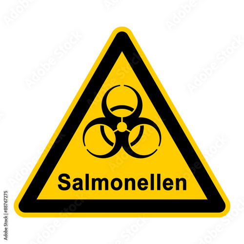 wso170 WarnSchildOrange - Biogefährdung durch Salmonellen - g3828 photo