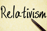 relativism word write on paper