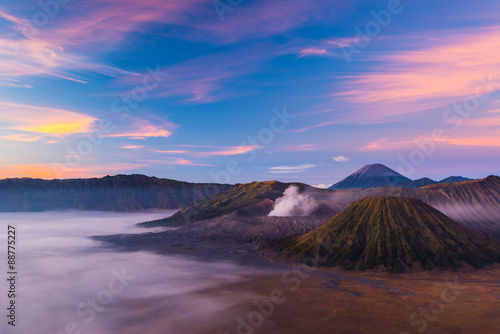 Bromo volcano during sunrise