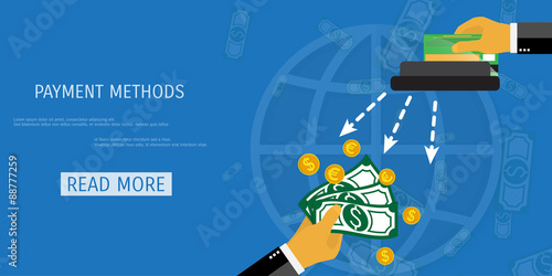 Vector payment methods concept