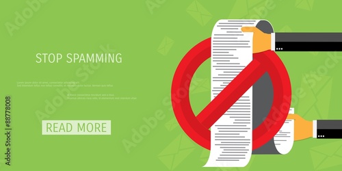 Vector spamming web icon.