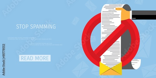 Vector spamming web icon.