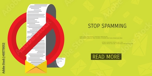 Vector spamming web icon.