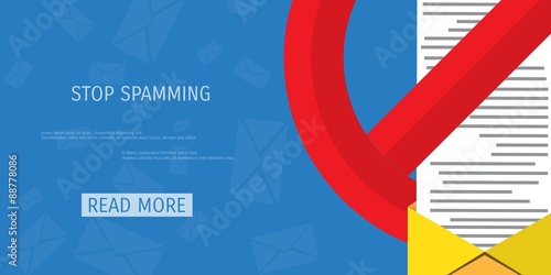 Vector spamming web icon.